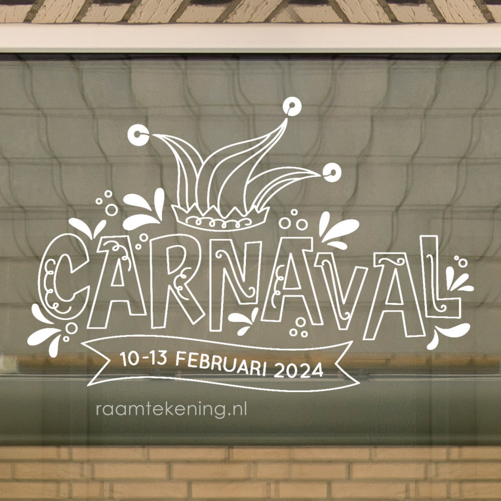 Carnaval sticker CARNAVAL Ossekoppenrijk herbruikbaar Carnaval sticker CARNAVAL Ossekoppenrijk herbruikbaar