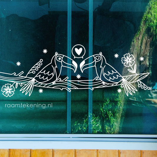 Kaketoes raamtekening