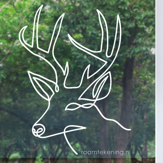 Hert lijn raamtekening