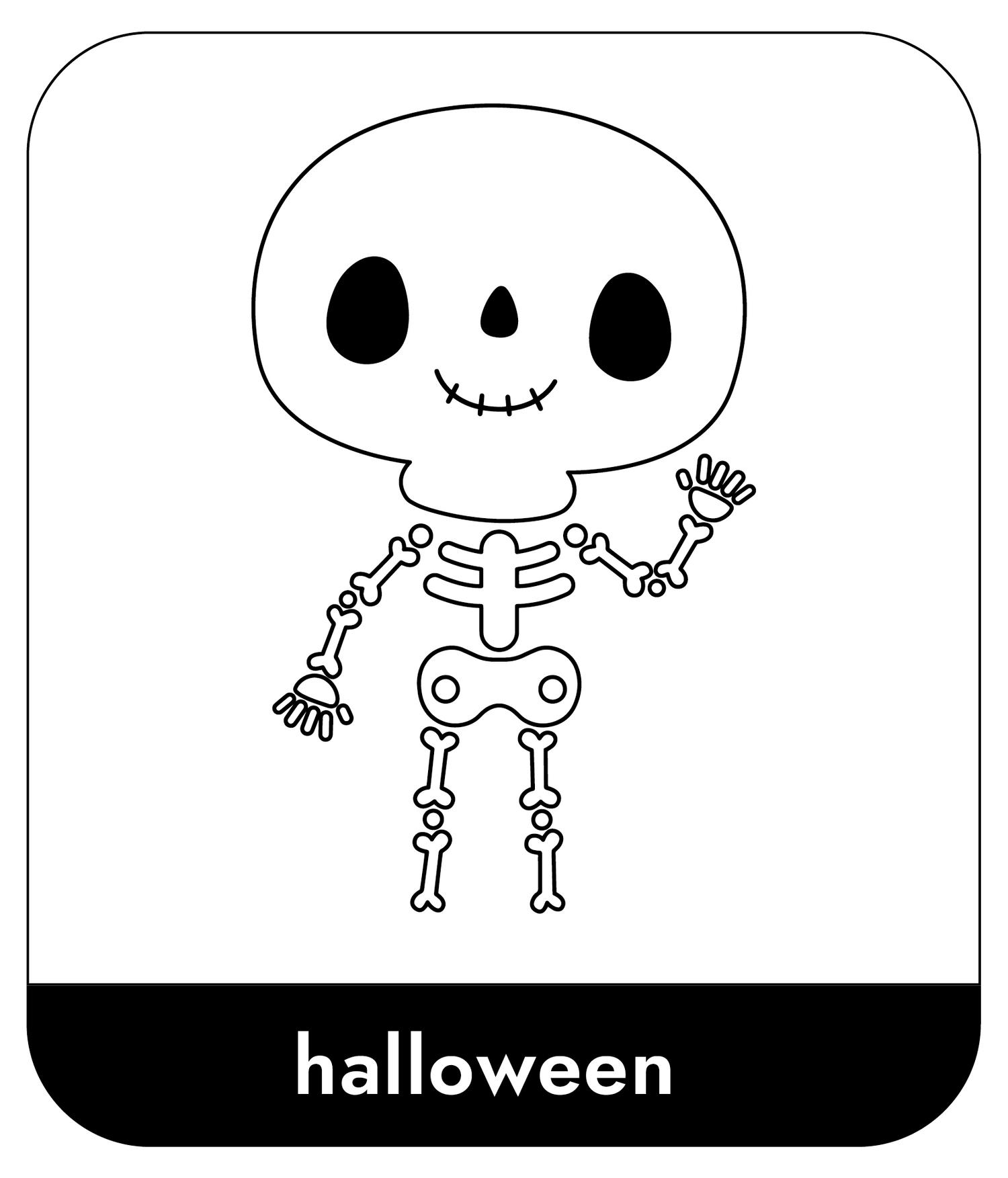 Halloween raamtekening