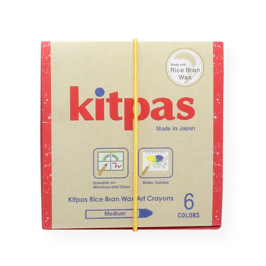 Kitpas medium rijstwax krijt 6 stuks