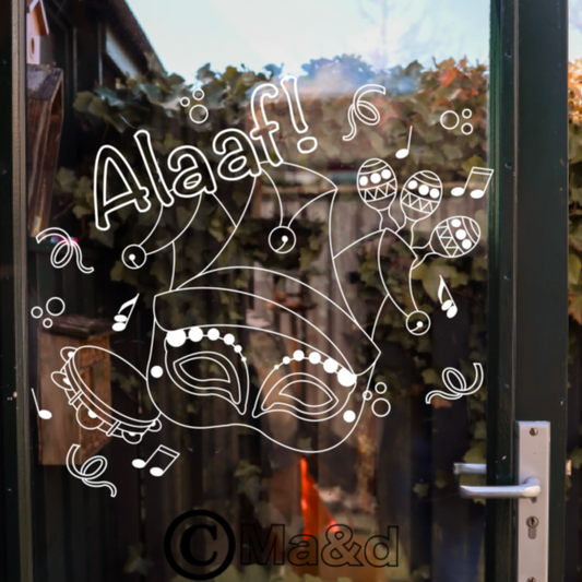 Carnavals raamtekening