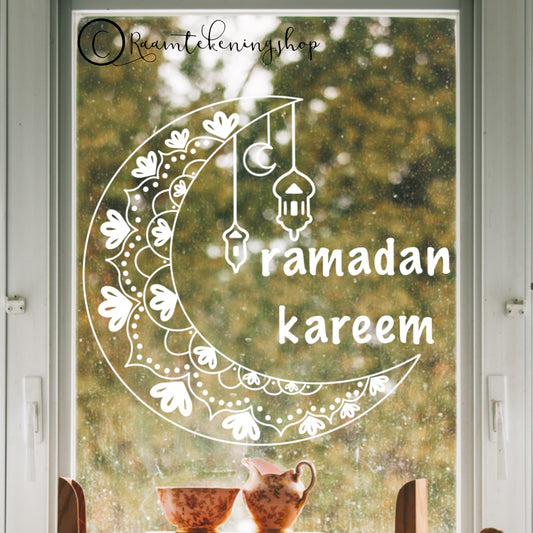 Raamtekening Ramadan Kareem