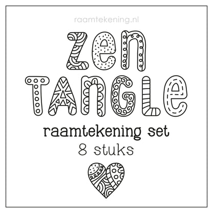 Zentangle raamtekening set